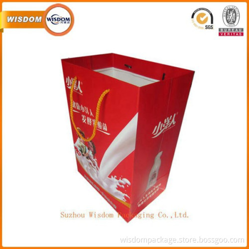 custom cheap paper shopping bag printing manufacturer